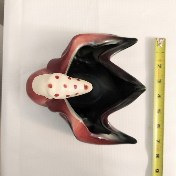 Hull Pottery Duck Planter Goose Bandana Spread Wings Art Deco 50s - Picture 5 of 7